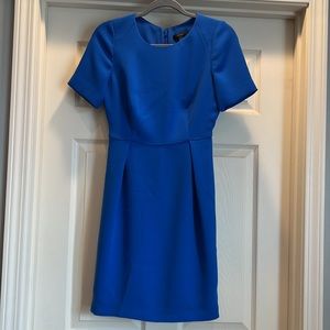 J.Crew short-sleeve cobalt blue dress